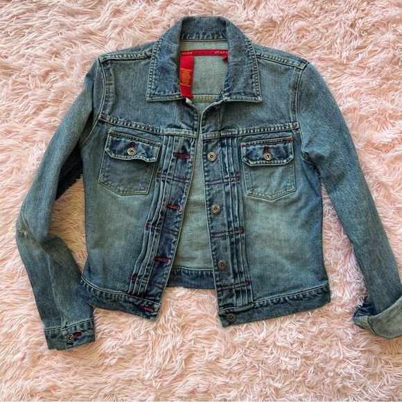 BCBG Denim Jean Jacket 🌺 small 🌺 - Picture 1 of 10